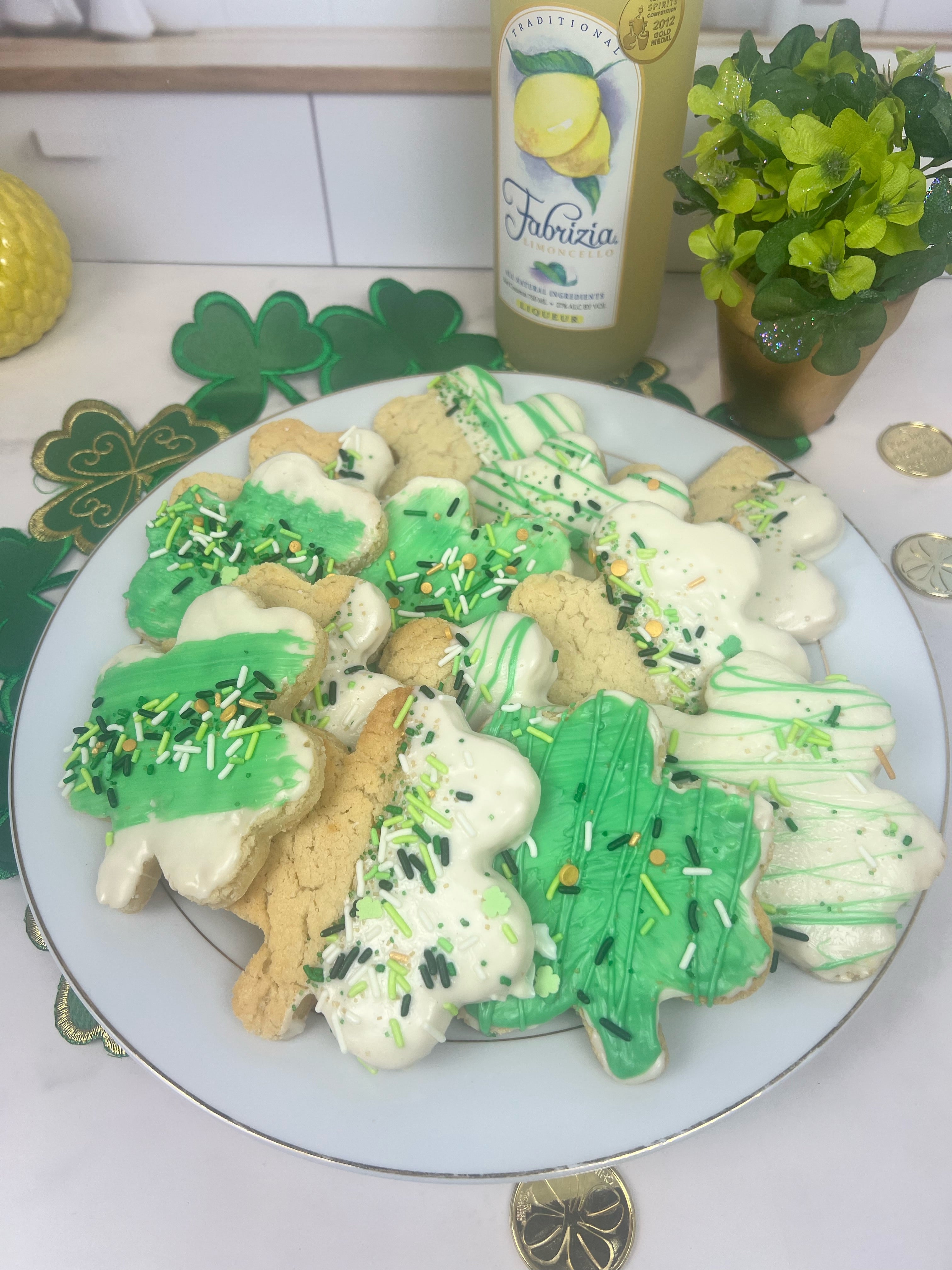 Limoncello Shamrock Cookie