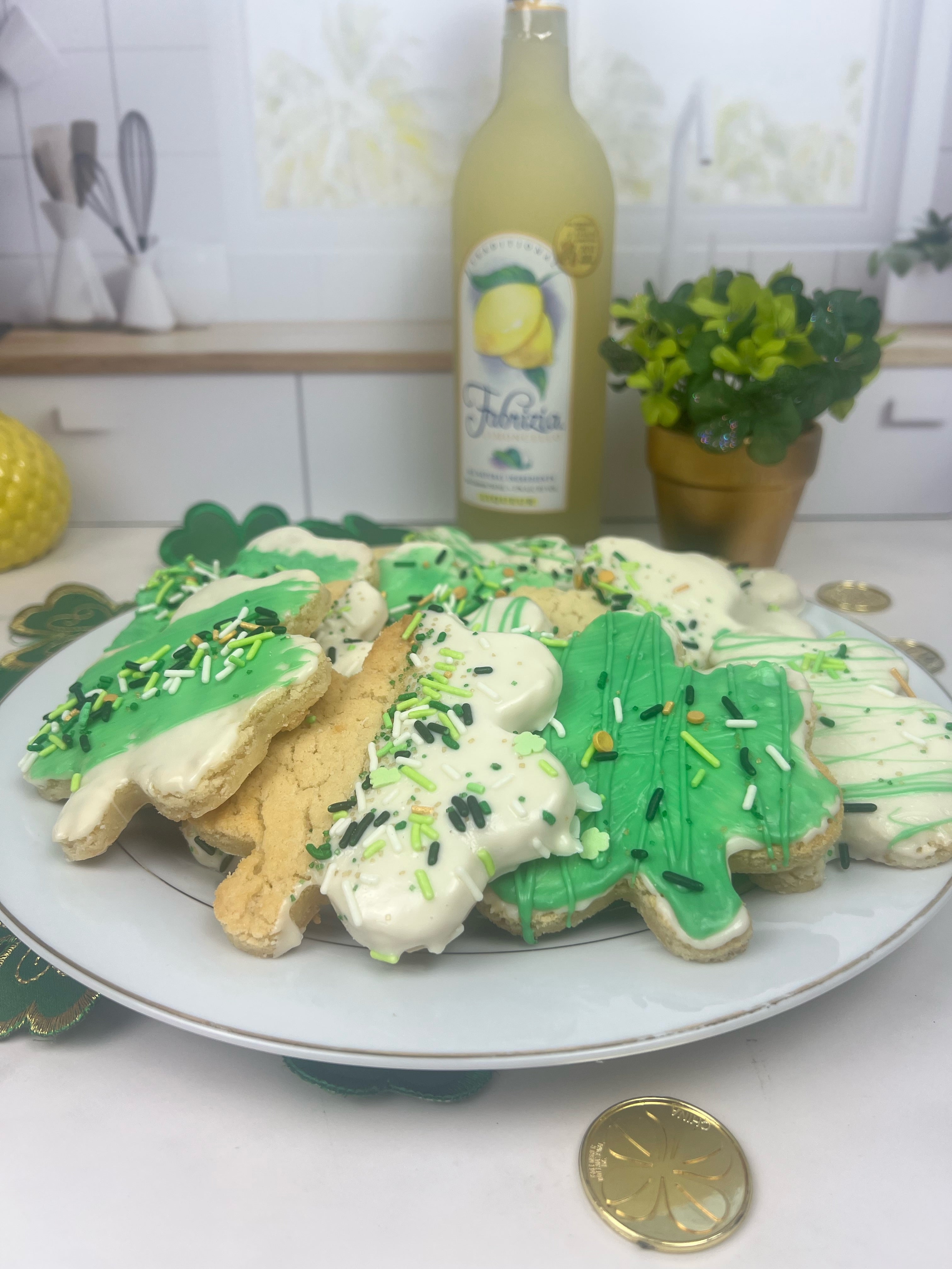 Limoncello Shamrock Cookie