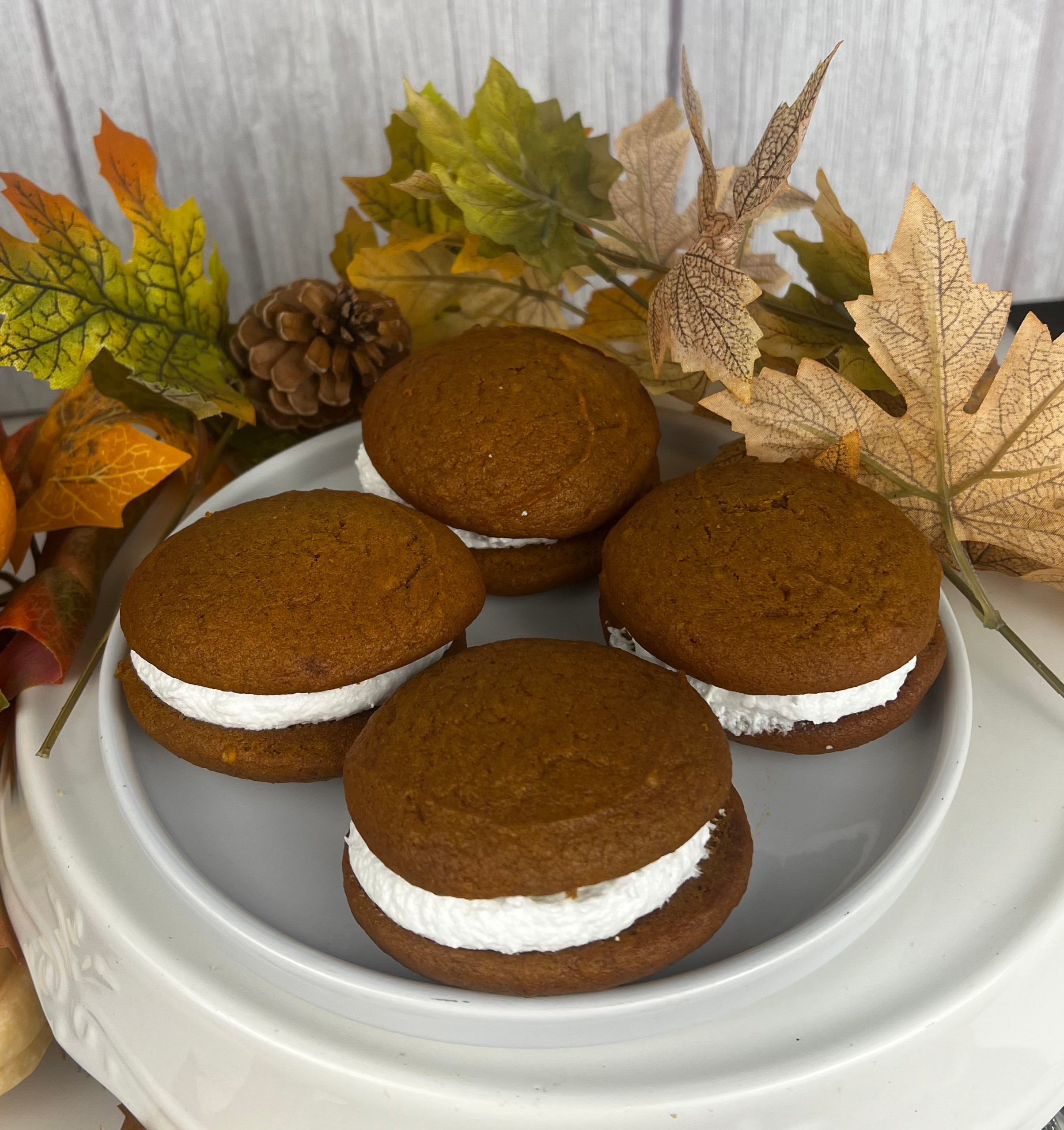 Pumpkin Pistachio Whoopie Pies (4 PACK!)