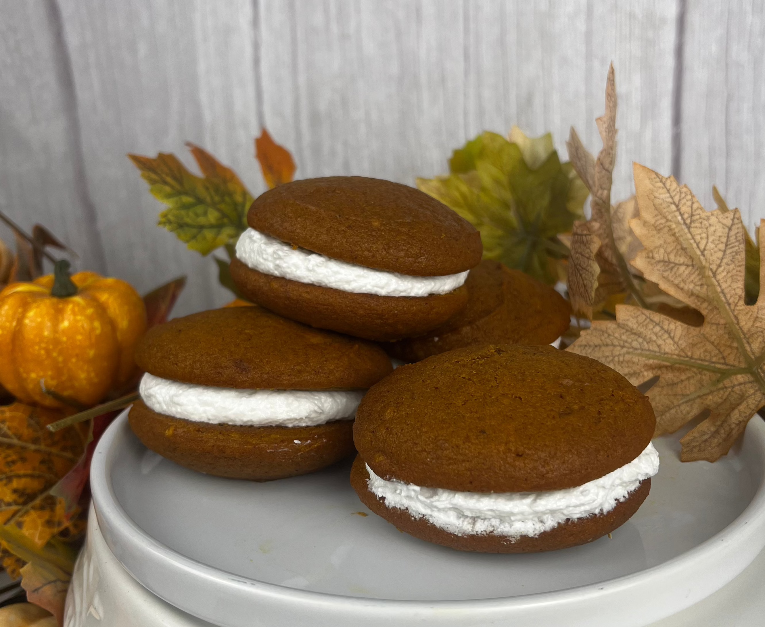 Pumpkin Pistachio Whoopie Pies (4 PACK!)